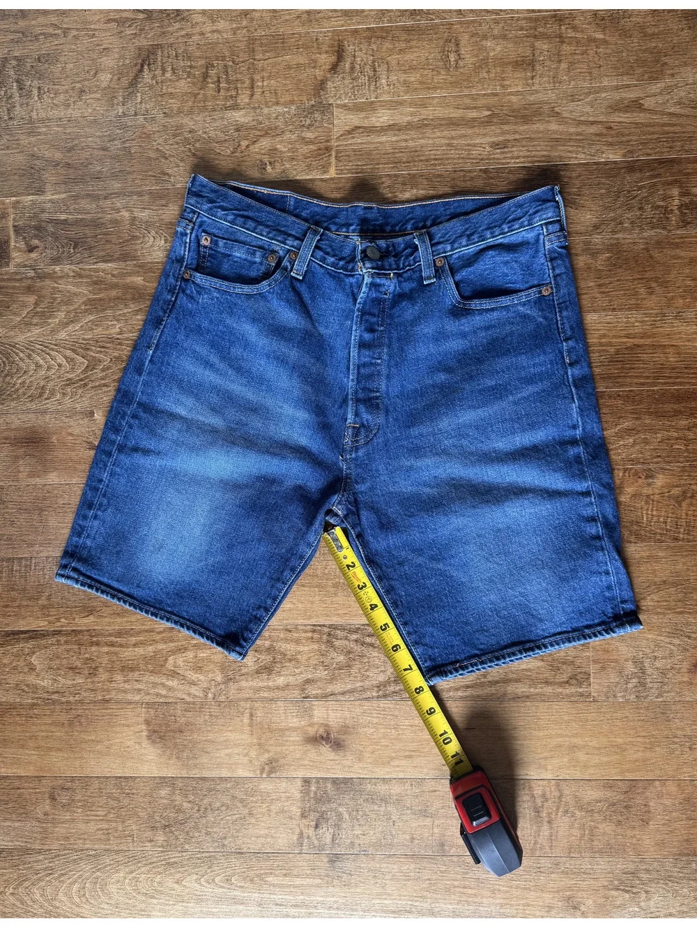 Levi's 501 Original Shorts Mens W32 Stonewash Button Fly